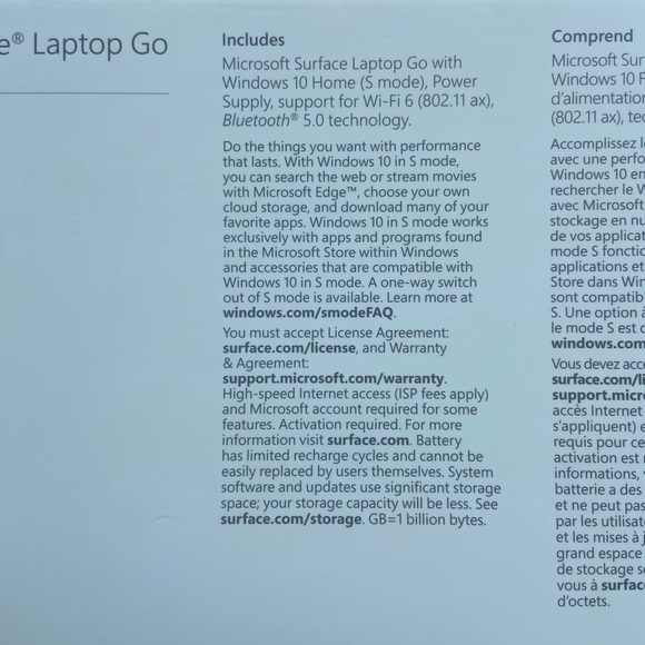 Microsoft Surface Laptop Go - Ice Blue, touchscreen, gently used. - Picture 13 of 16
